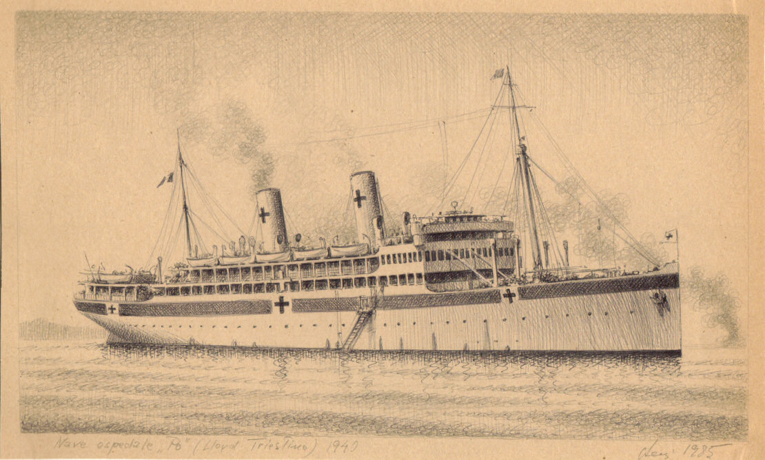 1940 - Nave ospedale 'Po' - Lloyd Triestino